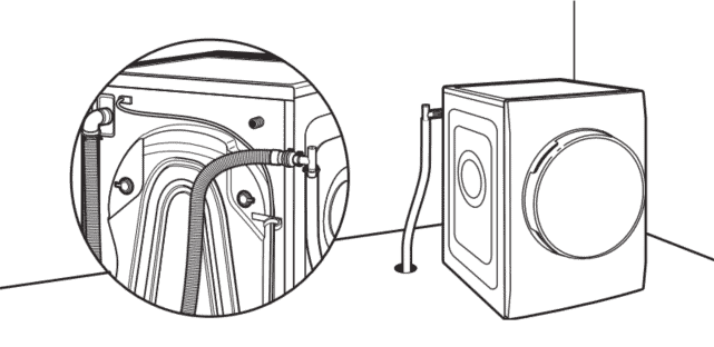 illustration of draining washer 