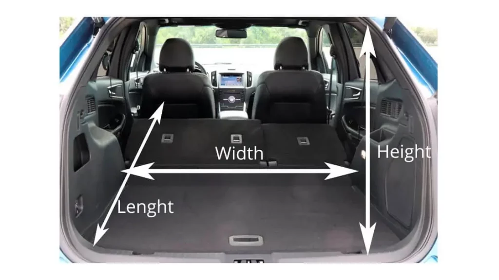 Hatchback cargo space for washing machine