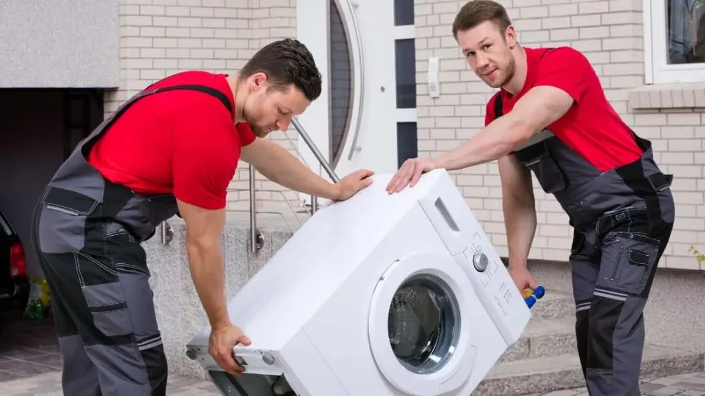 Moving a washer into a car