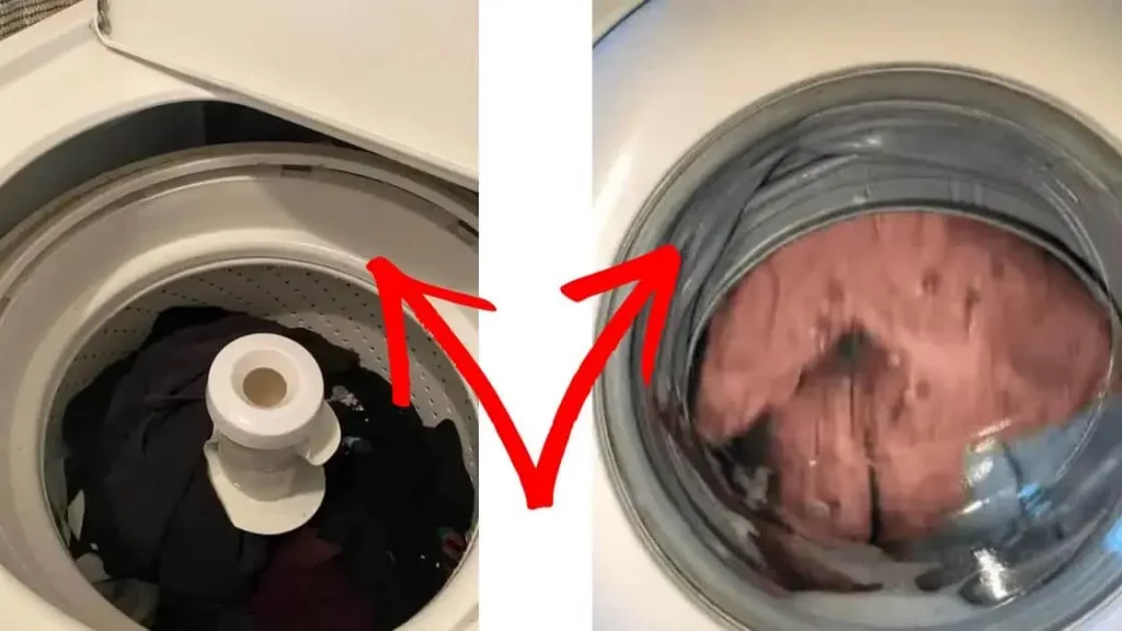 Washing machine drum dropped