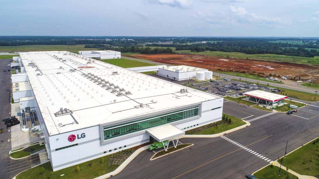 LG factory in Clarksville united states