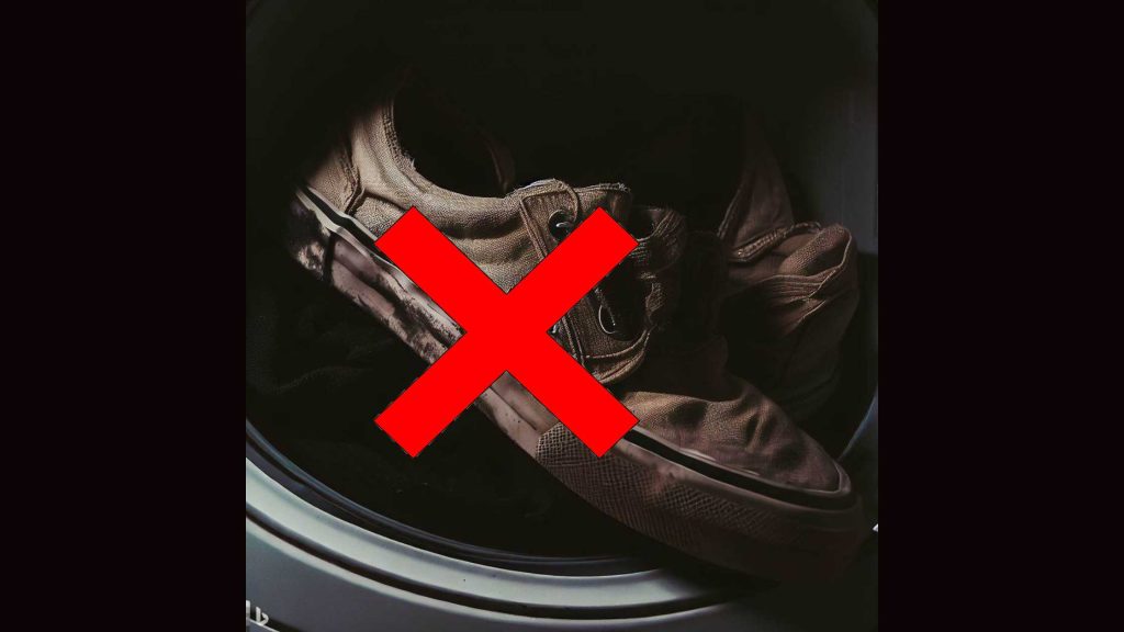 Do not put Vans in a dryer