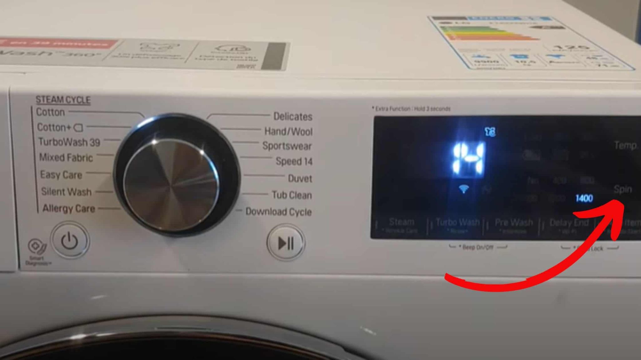 true balance lg washer spin only