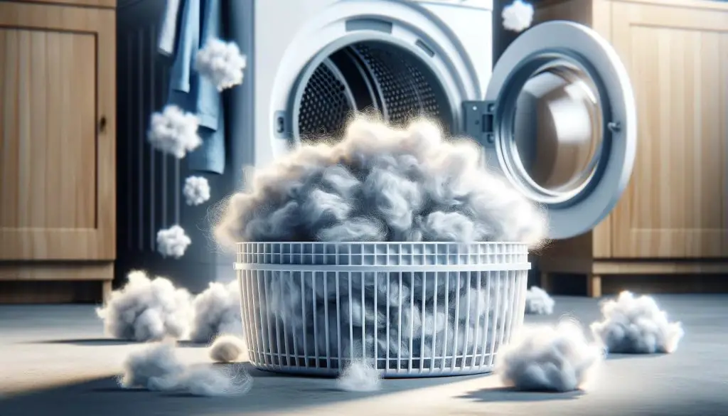 where dryer lint comes from