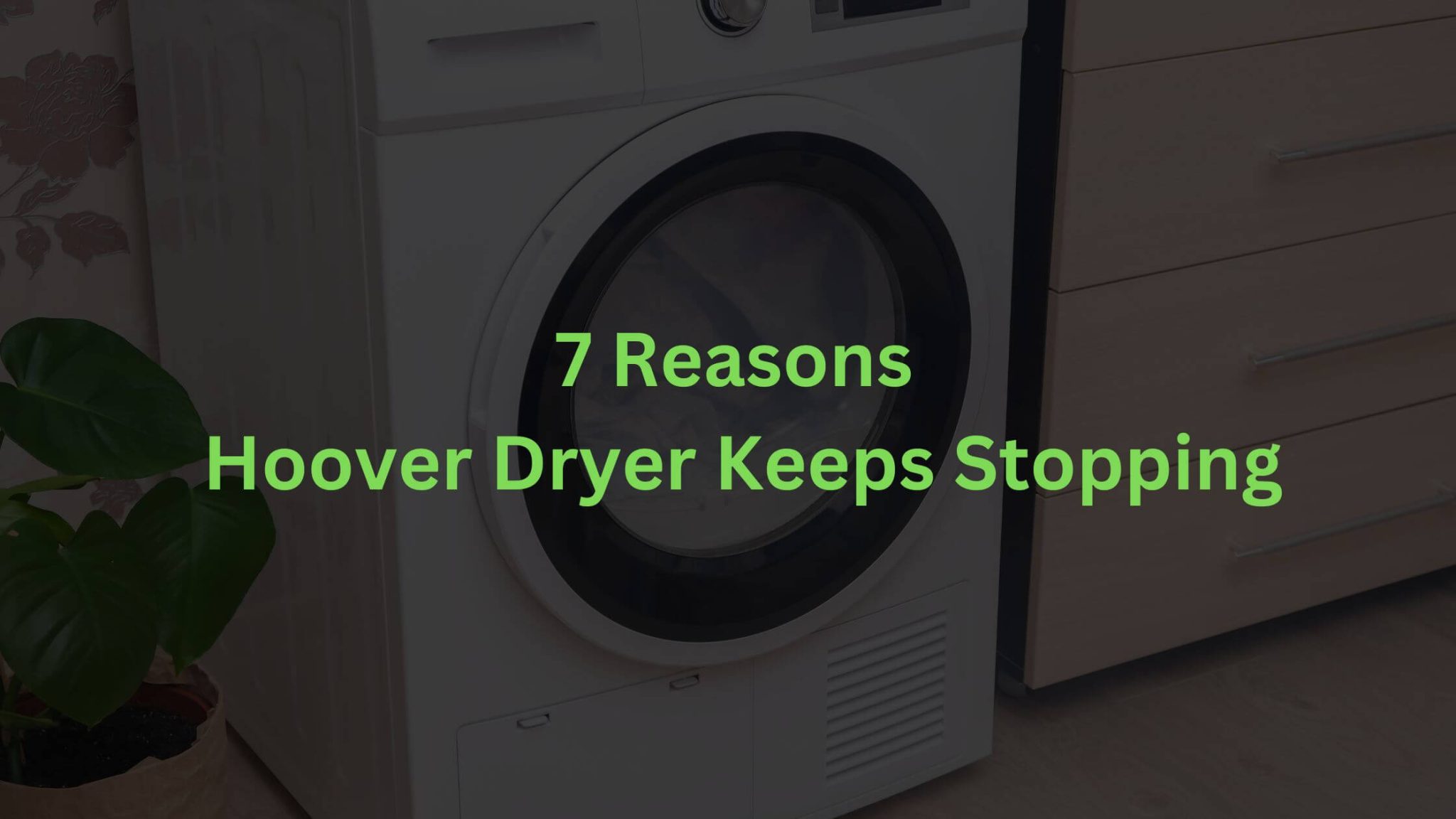 7 Reasons Hoover Dryer Keeps Stopping (And How To Fix) Diary of Spaces