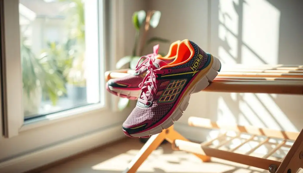 hoka shoes drying