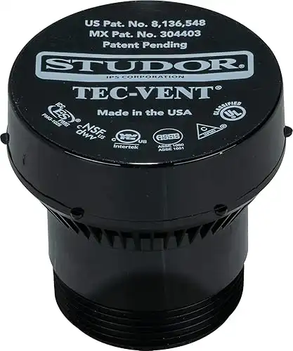 Studor 20344 Tec-Vent Commercial Air Admittance Valve, 1-1/2-Inch Connection