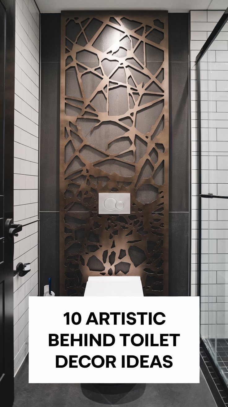 Install an artistic metal or wooden wall panel