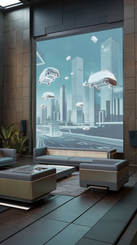 Holographic Wall Displays