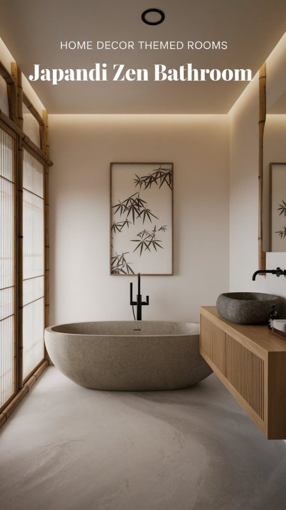 Japandi Zen Bathroom