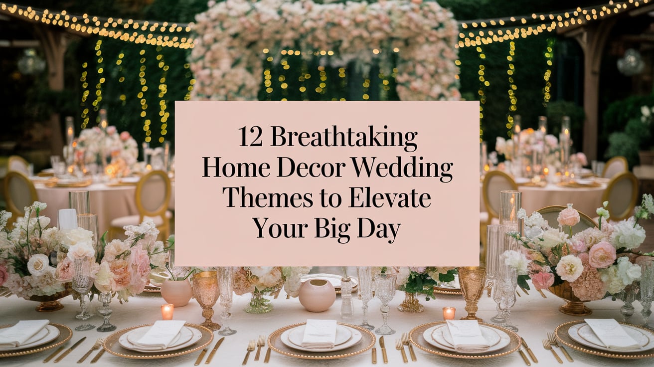 12 Breathtaking Home Decor Wedding Themes to Elevate Your Big Day ...