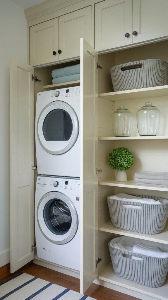 Hidden Laundry Closet