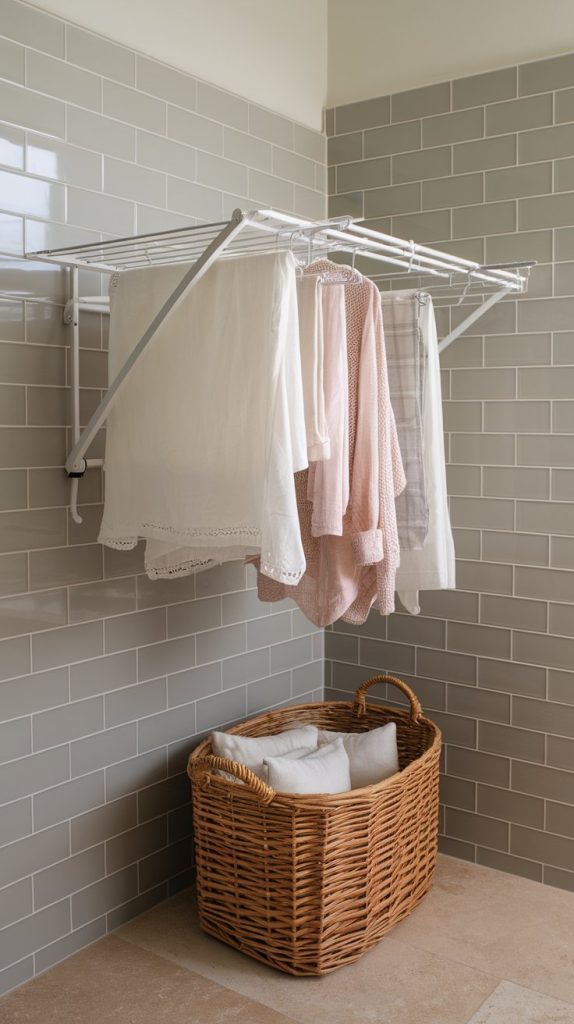 Fold-Down Drying Rack