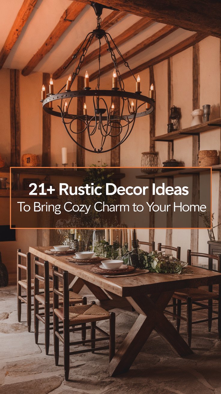 Hang a Statement Rustic Chandelier