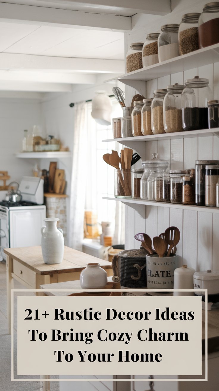 Display Mason Jars as Rustic Organizers