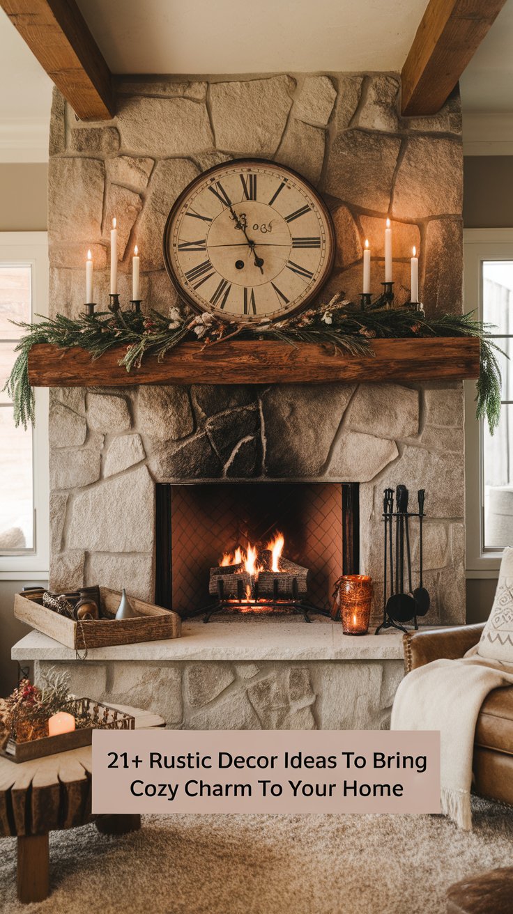 Create a Cozy Fireplace Centerpiece