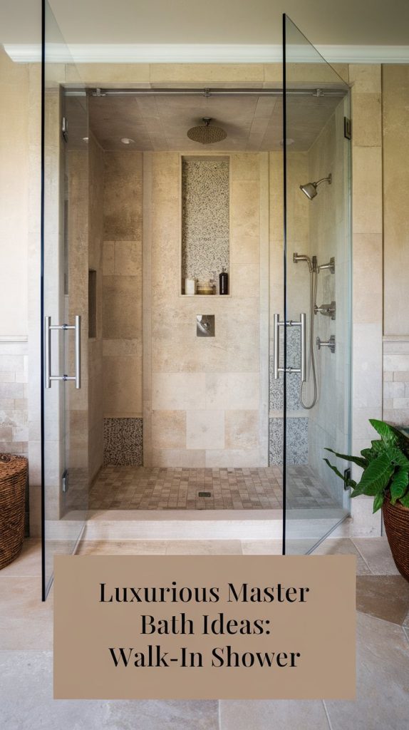 Walk-In Shower with Rainfall & Body Jets