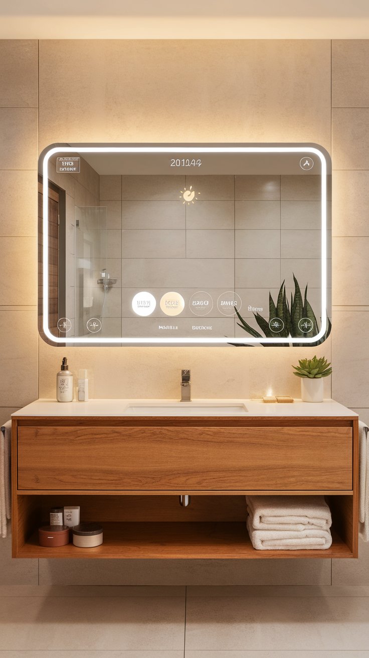 LED touchscreen mirrors for your morning routine