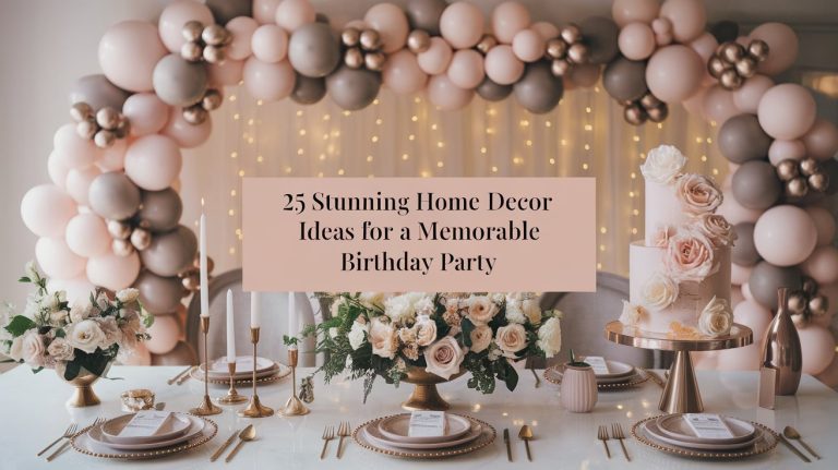 Home Decor Ideas for a Memorable Birthday Party