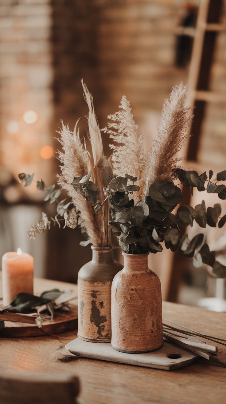 Decorate with Dried Florals and Greenery