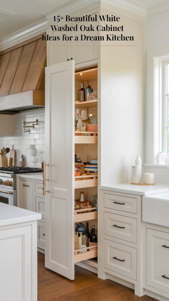 15+ Beautiful White Washed Oak Cabinet Ideas for a Dream Kitchen ...