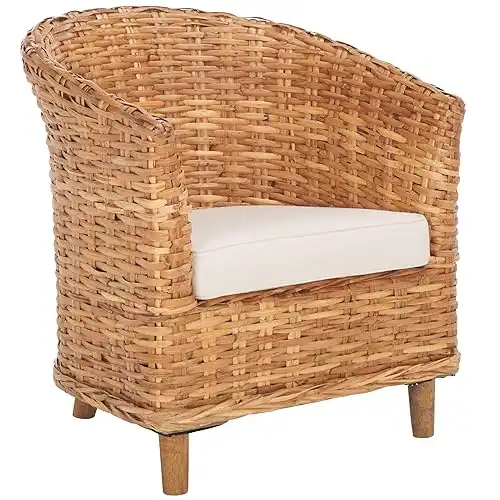 SAFAVIEH Home Collection Omni Honey Barrel Chair