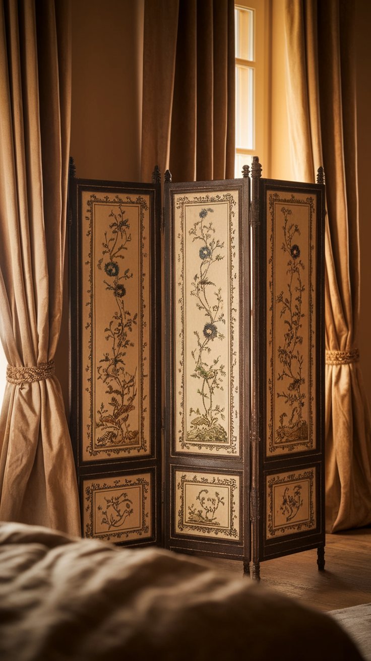 Regency-Era Inspired Dressing Screen