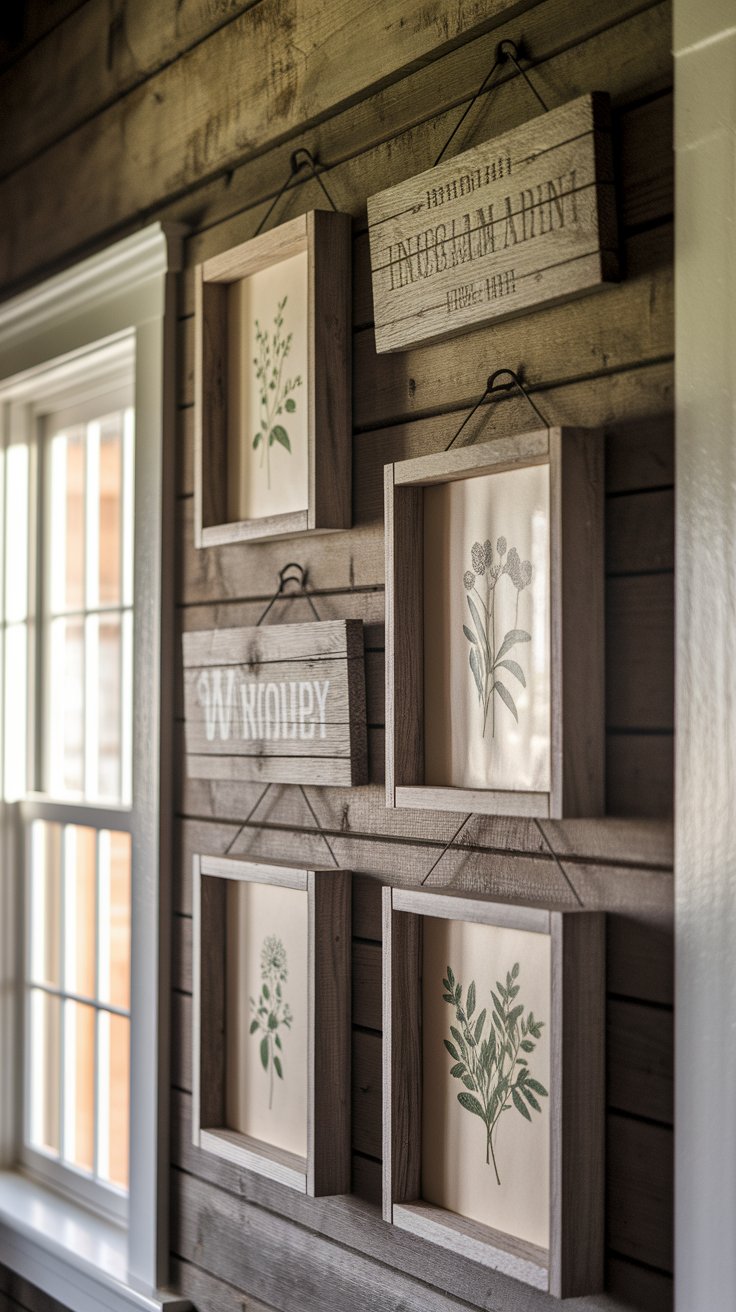 Rustic Farmhouse Gallery Wall