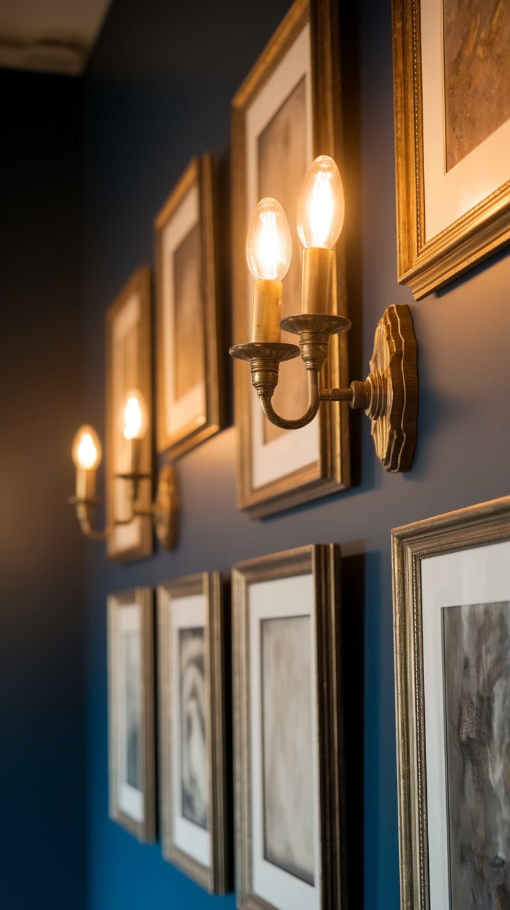 Wall Sconces and Art Combo