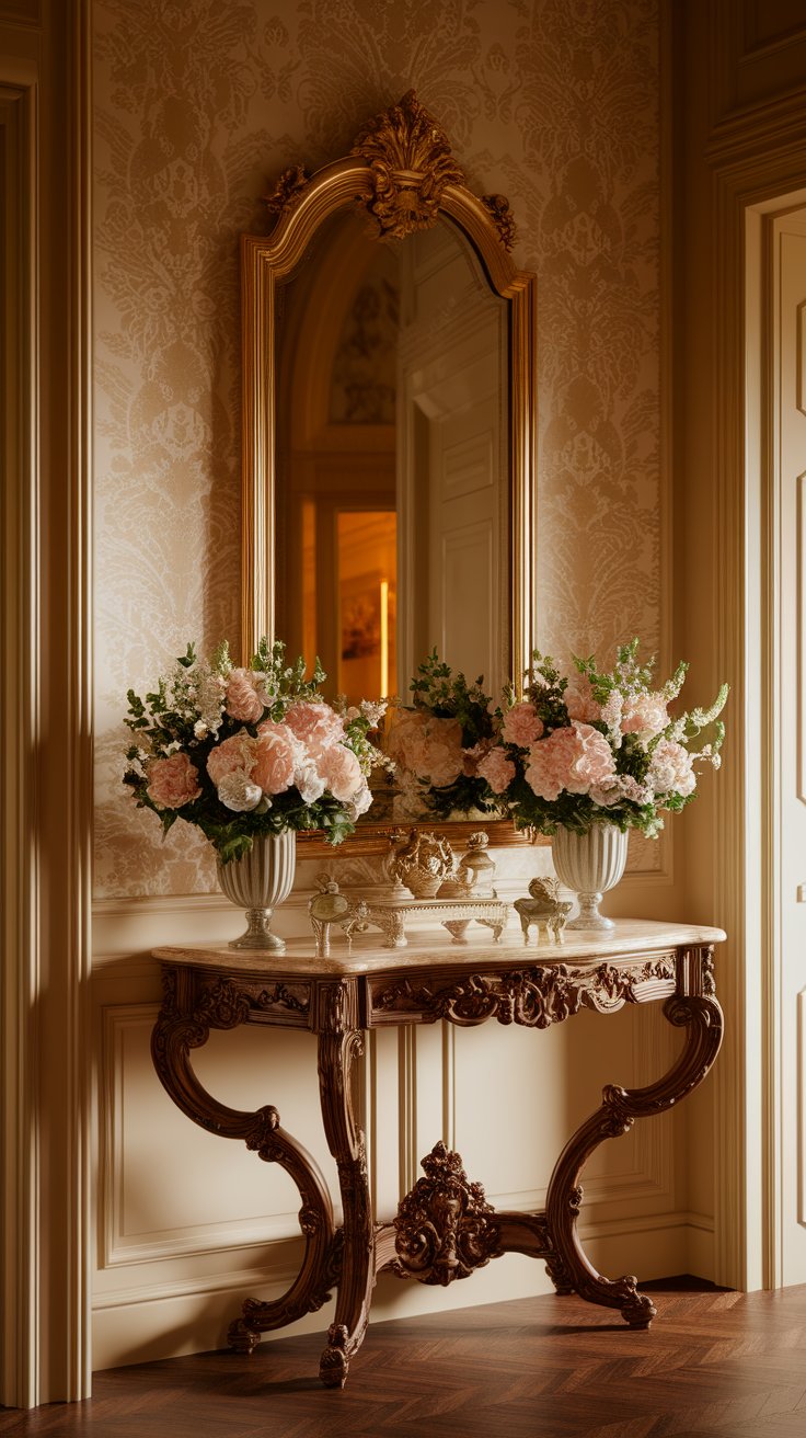 Elegant Console Tables with French Details