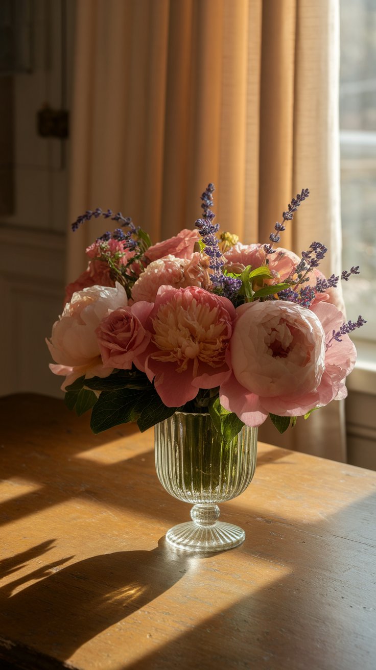 Fresh Flowers in Vintage Vases