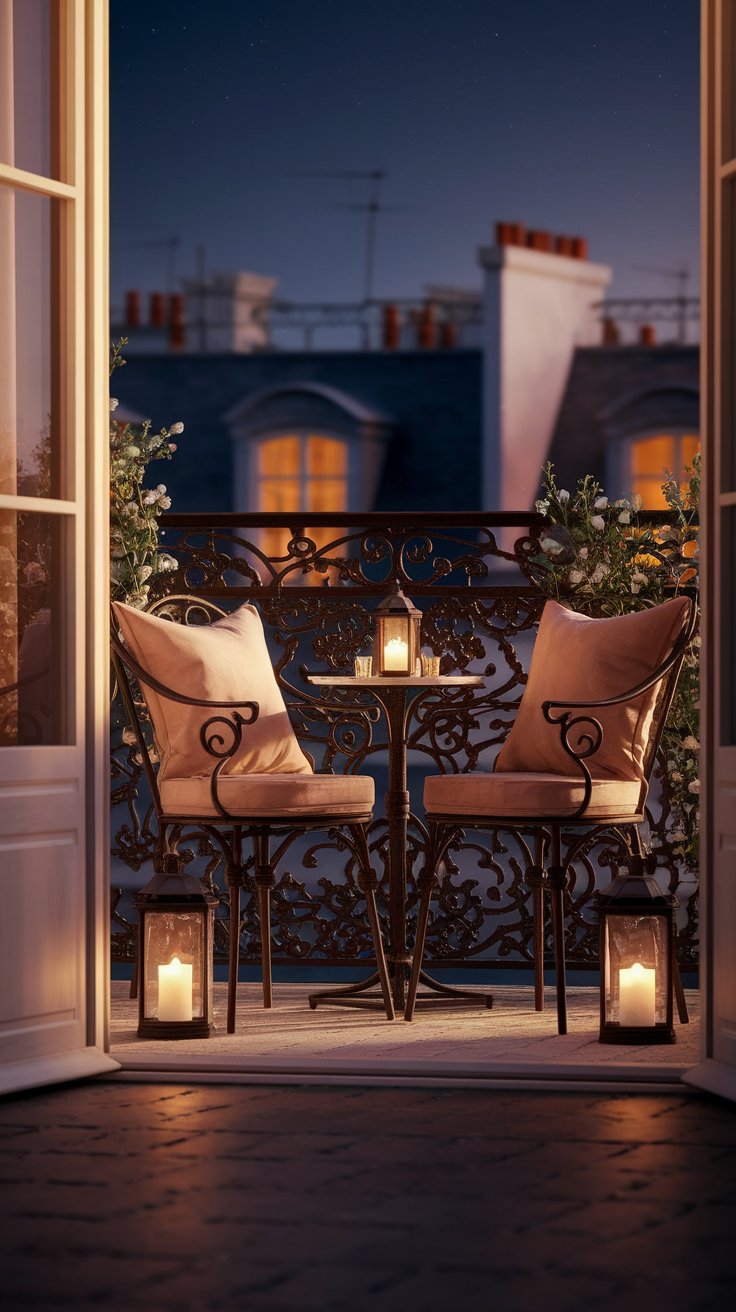 Wrought Iron Accents & Light Fixtures