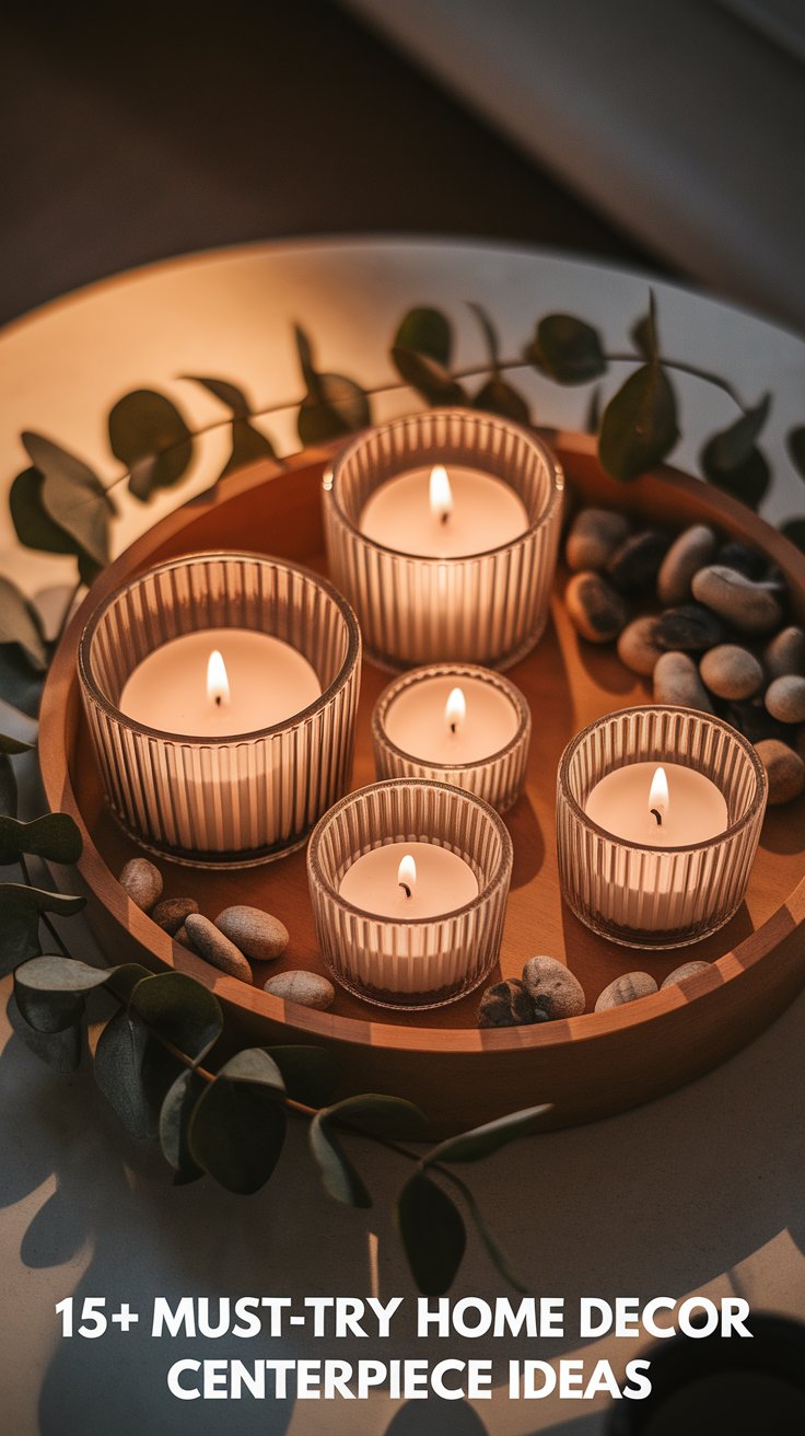 Layered Candle Clusters for a Cozy Glow