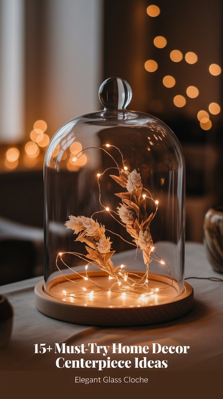 Elegant Glass Cloche Display