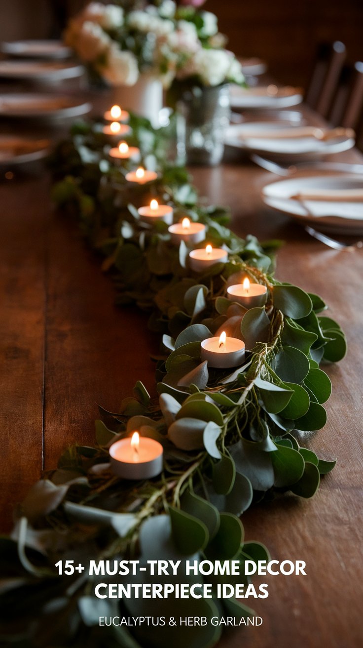 Fresh Eucalyptus and Herb Garlands