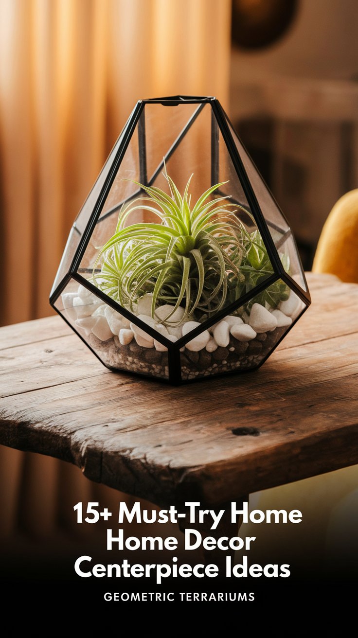 Geometric Terrariums with Air Plants