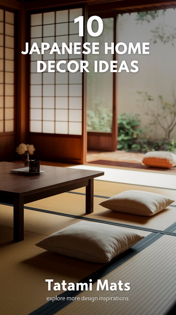 Integrate Tatami Mats for a Traditional Japanese Touch