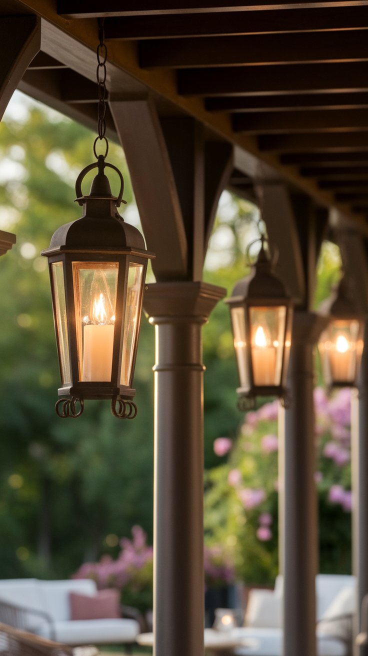 Candle Lanterns with a Vintage Finish