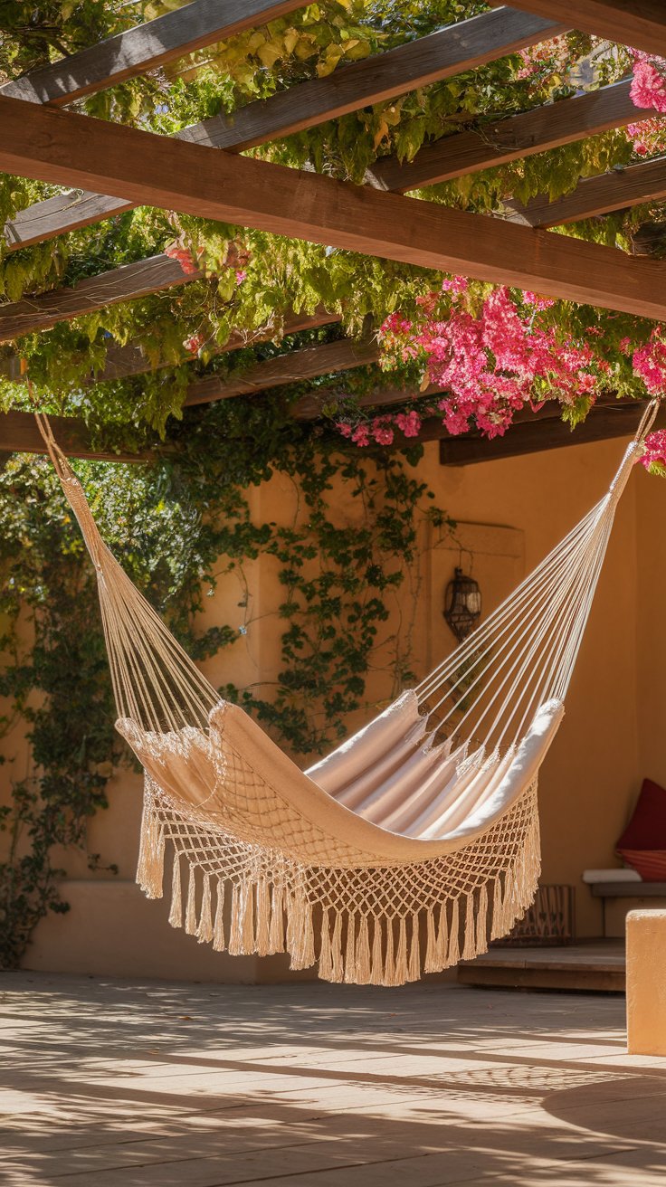 Handwoven Hammocks for a Relaxing Touch