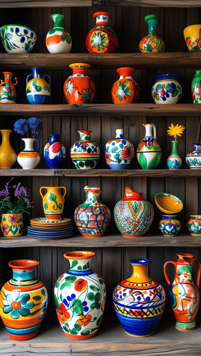 Hand-Painted Mexican Pottery