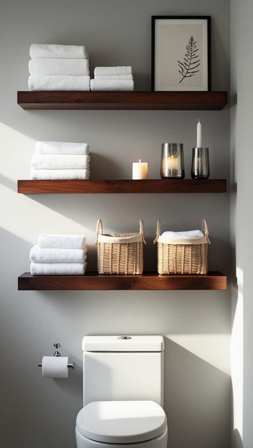 Install a Floating Shelf Trio for Vertical Storage