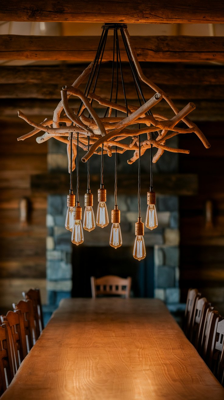 Sculptural Branch Chandeliers