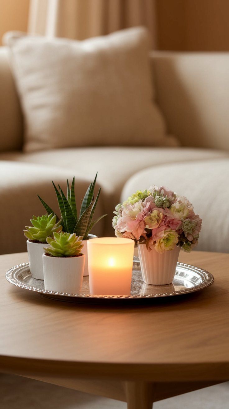 Style Your Coffee Table with a Miniature Spring Garden