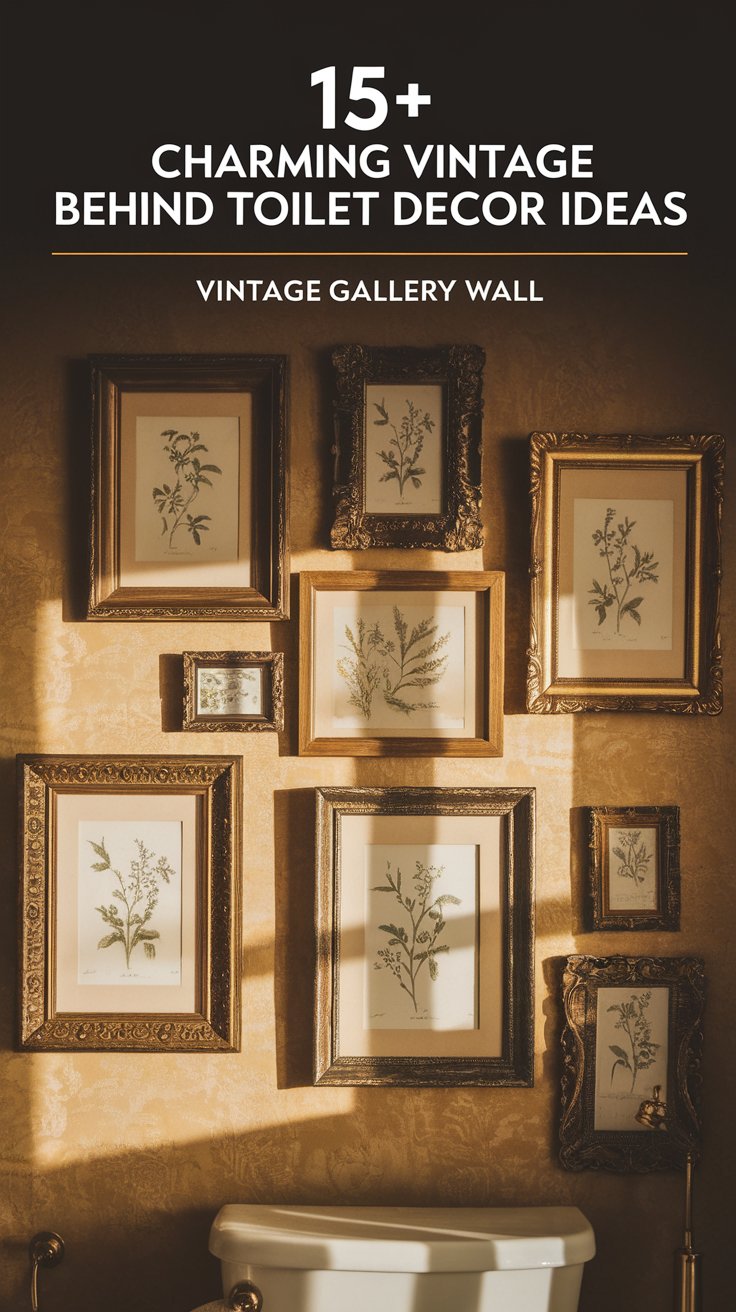 Gilded or Vintage Picture Frame Gallery Wall