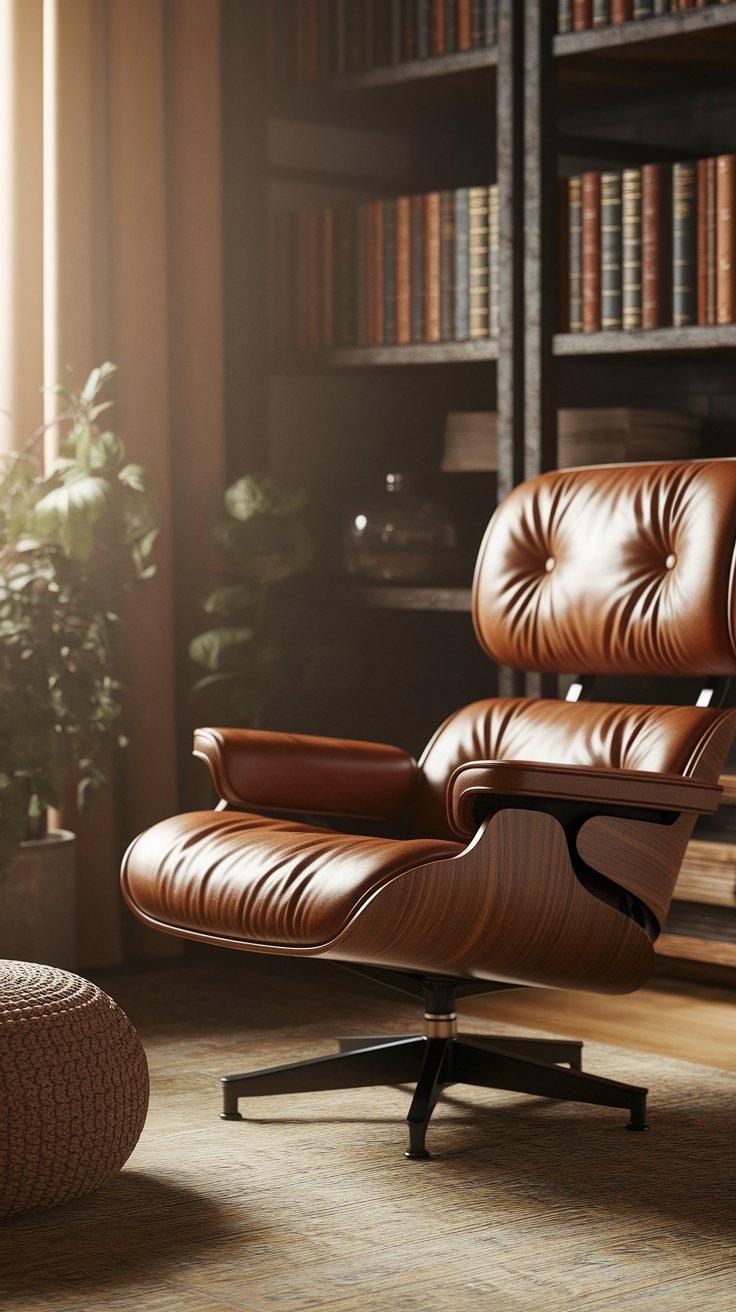 Incorporate leather accents for a rustic feel