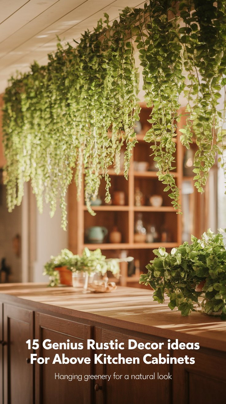 Hanging Greenery for a Natural Look