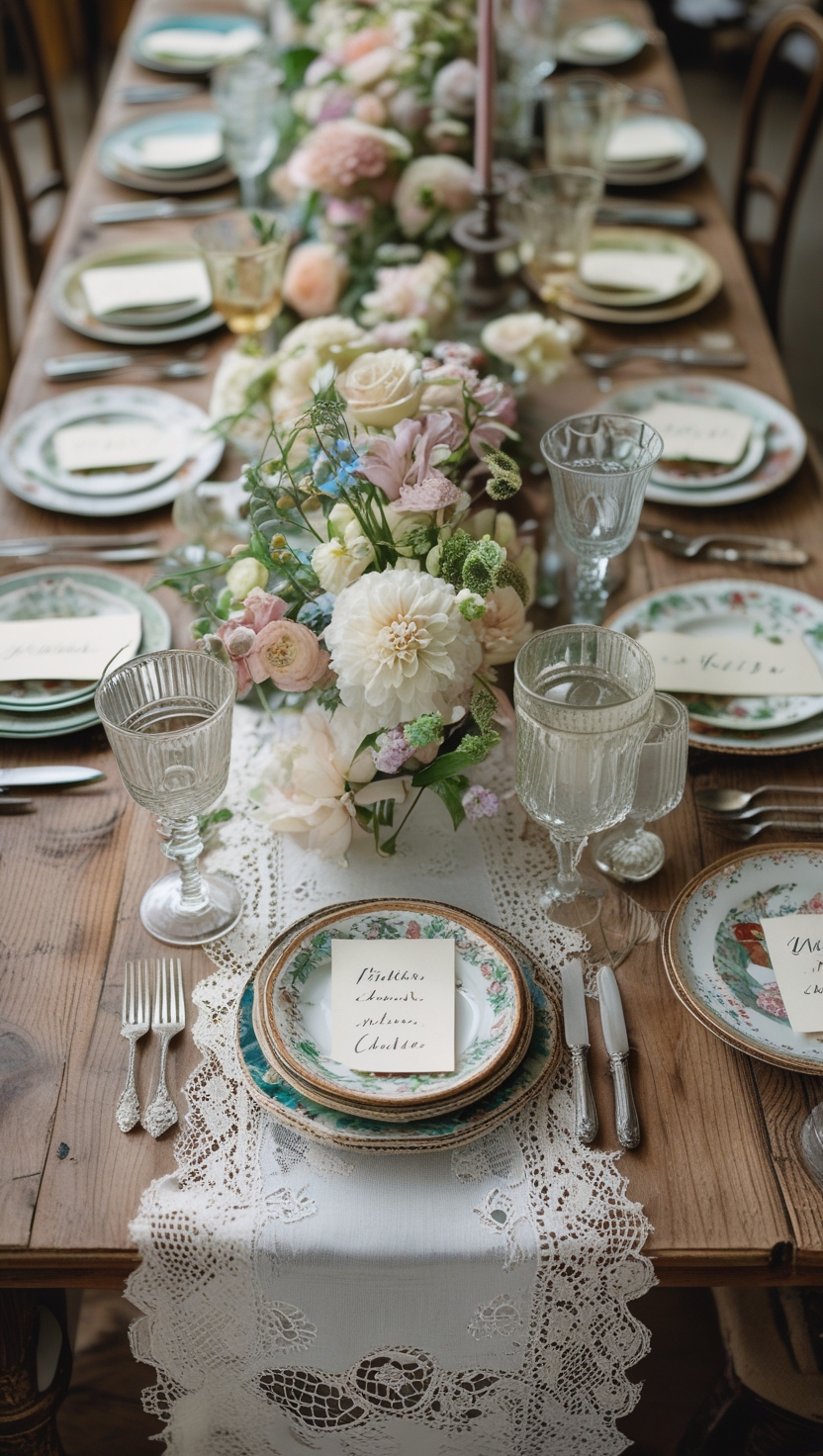 The Vintage-Inspired Mismatched Tableware Look