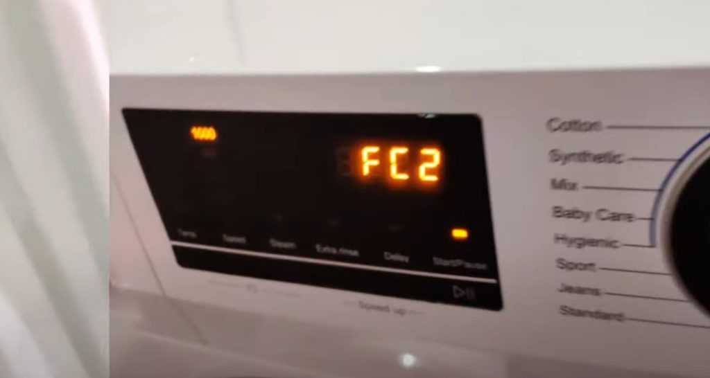 Haier Washing Machine Error FC2