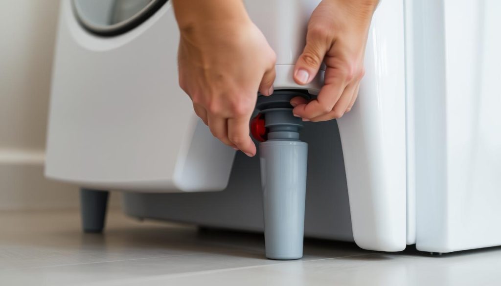 adjusting Amana washer legs