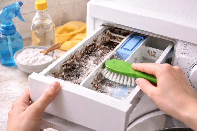 How to Clean Mold from Your Washing Machine Detergent Drawer